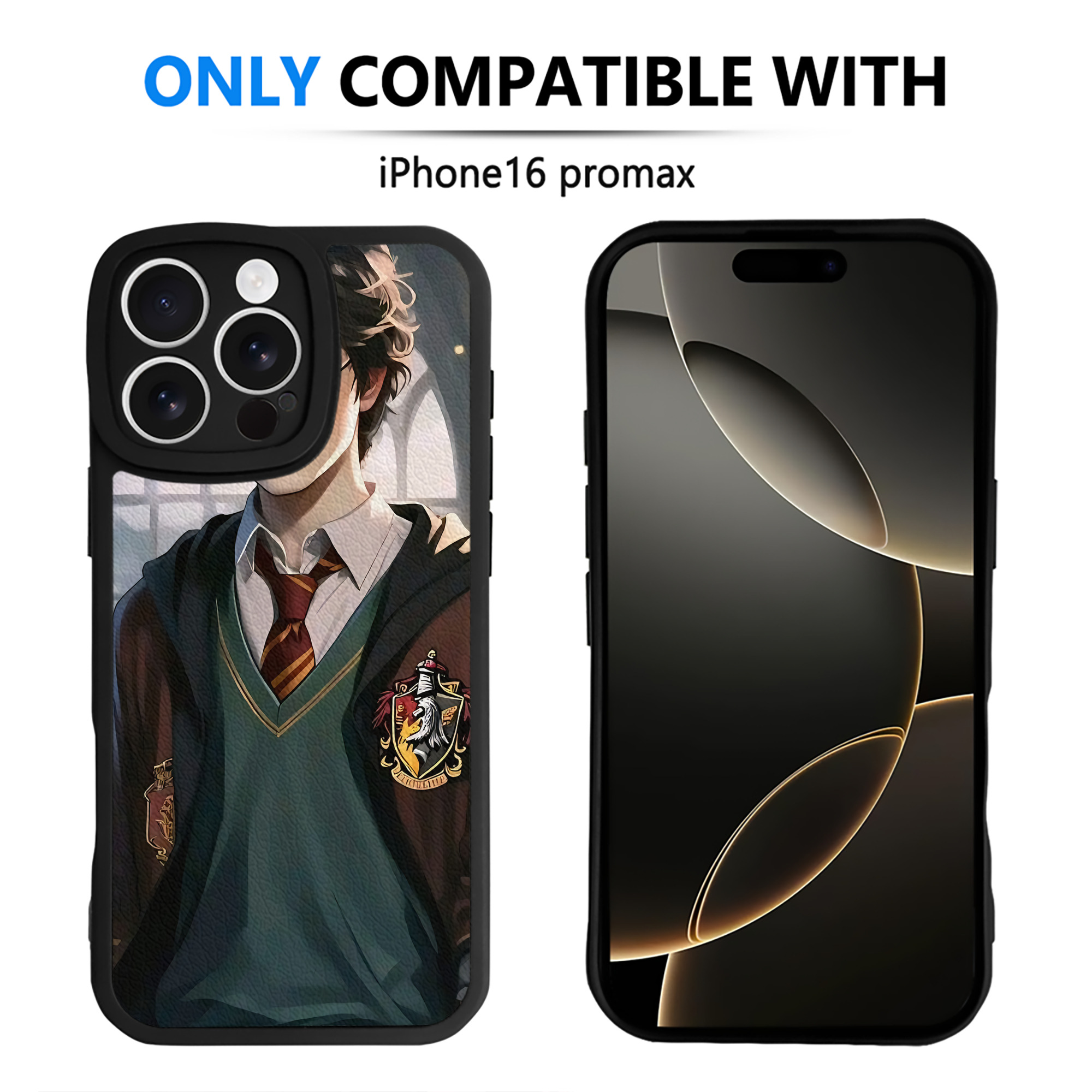 （画像用） Harry Potter ハリー・ポッターシリーズ 【iPhone 16シリーズ対応】シリコンスマホケース（レザー調） 材質：シリコン
